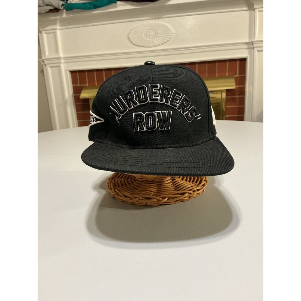 Pro Standard New York Yankees Leather Murderers Row 1927 Snapback Hat Black